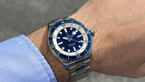 Breitling Superocean Automatic 42mm Blue Dial Silver Steel Strap Watch for Men - A17375E71C1A1 Authentic Buy Shop Now