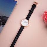 Daniel Wellington Classic Petite Sheffield White Dial Black Leather Strap Watch For Women - DW00100230 Authentic Buy Shop Now