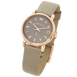Marc Jacobs Baker Grey Dial Grey Leather Strap Watch for Women - MBM1318 Authentic Buy Shop Now
