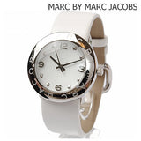 Marc Jacobs Amy White Dial White Leather Strap Watch for Women - MBM1136 Authentic Buy Shop Now