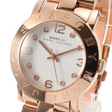 Marc Jacobs Amy White Dial Rose Gold Steel Strap Watch for Women - MBM3077 Authentic Buy Shop Now