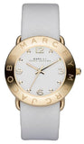 Marc Jacobs Amy White Dial White Leather Strap Watch for Women - MBM1150 Authentic Buy Shop Now