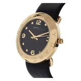 Marc Jacobs Amy Black Dial Black Leather Strap Watch for Women - MBM1154 Authentic Buy Shop Now