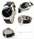Marc Jacobs Blade Black Dial Black Leather Strap Watch for Women - MBM1205 Authentic Buy Shop Now