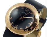 Marc Jacobs Amy Black Dial Black Leather Strap Watch for Women - MBM1225 Authentic Buy Shop Now