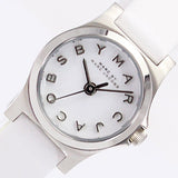 Marc Jacobs Henry Dinky White Dial White Leather Strap Watch for Women - MBM1234 Authentic Buy Shop Now