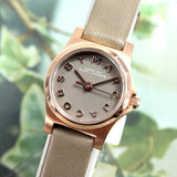 Marc Jacobs Henry Dinky Grey Dial Grey Leather Strap Watch for Women - MBM1239 Authentic Buy Shop Now