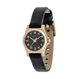 Marc Jacobs Henry Dinky Black Dial Black Leather Strap Watch for Women - MBM1240 Authentic Buy Shop Now