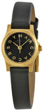Marc Jacobs Henry Dinky Black Dial Black Leather Strap Watch for Women - MBM1240 Authentic Buy Shop Now