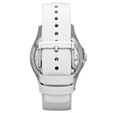 Marc Jacobs Henry Skeleton White Dial White Leather Strap Watch for Women - MBM1241 Authentic Buy Shop Now