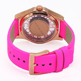 Marc Jacobs Henry Skeleton Pink Dial Pink Leather Strap Watch for Women - MBM1243 Authentic Buy Shop Now