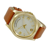 Marc Jacobs Baby Dave White Dial Brown Leather Strap Watch for Women - MBM1261 Authentic Buy Shop Now