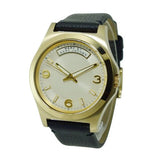 Marc Jacobs Baby Dave Gold Dial Black Leather Strap Watch for Women - MBM1264 Authentic Buy Shop Now