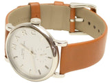Marc Jacobs Baker White Dial Brown Leather Strap Watch for Women - MBM1265 Authentic Buy Shop Now