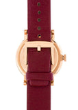 Marc Jacobs Baker Maroon Dial Maroon Leather Strap Watch for Women - MBM1267 Authentic Buy Shop Now