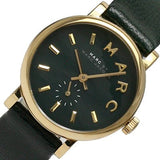 Marc Jacobs Baker Mini Green Dial Green Leather Strap Watch for Women - MBM1272 Authentic Buy Shop Now