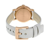 Marc Jacobs Baker White Dial White Leather Strap Watch for Women - MBM1284 Authentic Buy Shop Now