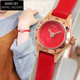 Marc Jacobs Blade Red Dial Red Leather Strap Watch for Women - MBM1343 Authentic Buy Shop Now
