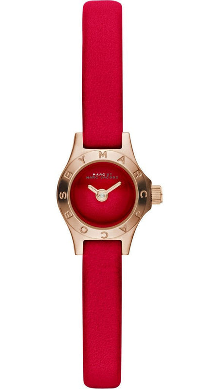 Marc Jacobs Blade Red Dial Red Leather Strap Watch for Women - MBM1343 Authentic Buy Shop Now