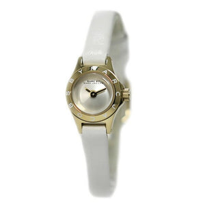Marc Jacobs Blade White Dial White Leather Strap Watch for Women - MBM1344 Authentic Buy Shop Now