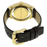 Marc Jacobs Tether Black Dial Black Leather Strap Watch for Women - MBM1376 Authentic Buy Shop Now