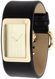 Marc Jacobs Champagne Dial Black Leather Strap Watch for Women - MBM2047 Authentic Buy Shop Now