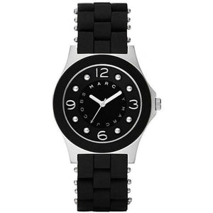 Marc Jacobs Pelly Black Dial Black Silicone Strap Watch for Women - MBM2541 Authentic Buy Shop Now