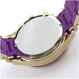 Marc Jacobs Rock Chronograph Purple Dial Purple Silicone Strap Watch for Women - MBM2549 Authentic Buy Shop Now