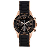 Marc Jacobs Rock Chronograph Black Dial Black Silicone Strap Watch for Women - MBM2553 Authentic Buy Shop Now