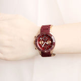 Marc Jacobs Rock Chronograph Red Dial Red Silicone Strap Watch for Women - MBM2596 Authentic Buy Shop Now