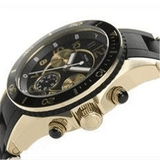 Marc Jacobs Rock Chronograph Black Dial Black Silicone Strap Watch for Women - MBM2598 Authentic Buy Shop Now