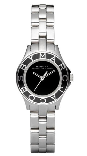 Marc Jacobs Blade Black Dial Silver Steel Strap Watch for Women - MBM3058 Authentic Buy Shop Now