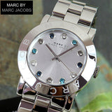 Marc Jacobs Amy White Dial Silver Steel Strap Watch for Women - MBM3140 Authentic Buy Shop Now