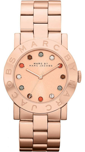Marc Jacobs Blade Rose Gold Dial Rose Gold Steel Strap Watch for Women - MBM3142 Authentic Buy Shop Now