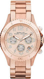 Marc Jacobs Rock Chronograph Rose Gold Dial Rose Gold Steel Strap Watch for Women - MBM3156 Authentic Buy Shop Now