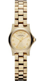 Marc Jacobs Henry Dinky Gold Dial Gold Steel Strap Watch for Women - MBM3199 Authentic Buy Shop Now