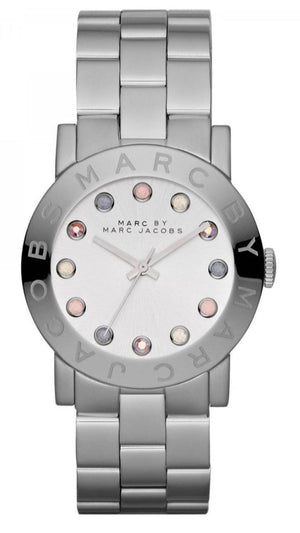 Marc Jacobs Amy Dexter Silver Dial Silver Steel Strap Watch for Women - MBM3214 Authentic Buy Shop Now