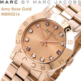 Marc Jacobs Amy Dexter Rose Gold Dial Rose Gold Steel Strap Watch for Women - MBM3216 Authentic Buy Shop Now