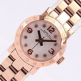 Marc Jacobs Amy White Dial Rose Gold Steel Strap Watch for Women - MBM3227 Authentic Buy Shop Now