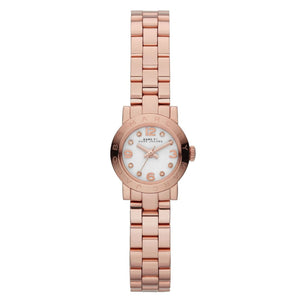 Marc Jacobs Amy White Dial Rose Gold Steel Strap Watch for Women - MBM3227 Authentic Buy Shop Now