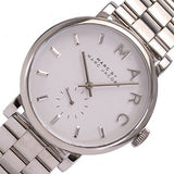 Marc Jacobs Baker White Dial Silver Steel Strap Watch for Women - MBM3242 Authentic Buy Shop Now