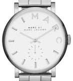 Marc Jacobs Baker White Dial Silver Steel Strap Watch for Women - MBM3242 Authentic Buy Shop Now