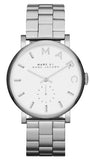 Marc Jacobs Baker White Dial Silver Steel Strap Watch for Women - MBM3242 Authentic Buy Shop Now