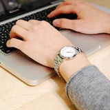 Marc Jacobs Baker White Dial Silver Steel Strap Watch for Women - MBM3246 Authentic Buy Shop Now