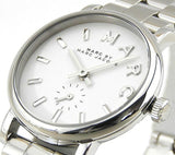 Marc Jacobs Baker White Dial Silver Steel Strap Watch for Women - MBM3246 Authentic Buy Shop Now