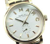 Marc Jacobs Baker White Dial Gold Steel Strap Watch for Women - MBM3247 Authentic Buy Shop Now