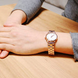 Marc Jacobs Baker White Dial Rose Gold Steel Strap Watch for Women - MBM3248 Authentic Buy Shop Now