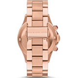 Marc Jacobs Rock Chronograph Mother of Pearl Red Dial Rose Gold Steel Strap Unisex Watch - MBM3251 Authentic Buy Shop Now