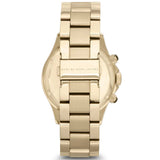 Marc Jacobs Rock Chronograph Black Dial Gold Steel Strap Watch for Women - MBM3253 Authentic Buy Shop Now