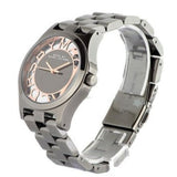 Marc Jacobs Henry Skeleton Black Dial Black Steel Strap Watch for Women - MBM3254 Authentic Buy Shop Now